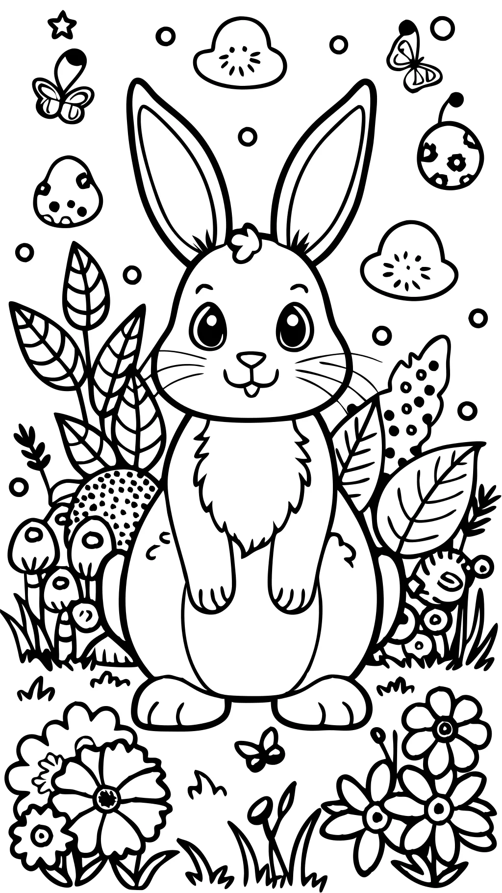 bunny rabbit coloring pages